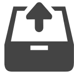 Inbox Upload SVG Icon